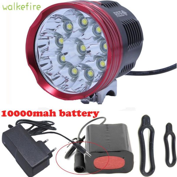 walkfire 18000 lumens 10 x xm-l t6 led bicycle light front head bike cycling lamp + 6x18650 pack charger lights
walkfire 18000 lumens 10 x xm-l t6 led bicycle light front head bike cycling lamp + 6x18650 pack charger lights