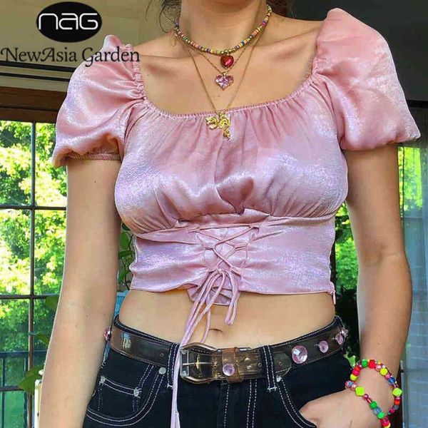 newasia retro bandage satin blouses women puff sleeve square collar shirts pink vintage slim blouse female blusas clothes 210413, White
newasia retro bandage satin blouses women puff sleeve square collar shirts pink vintage slim blouse female blusas clothes 210413, White