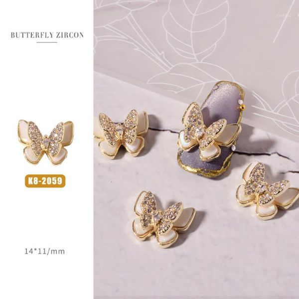 2pc delicate pendant chain 3d alloy butterfly nail art zircon pearl metal manicure nails diy accessories charms decoration1, Silver;gold
2pc delicate pendant chain 3d alloy butterfly nail art zircon pearl metal manicure nails diy accessories charms decoration1, Silver;gold