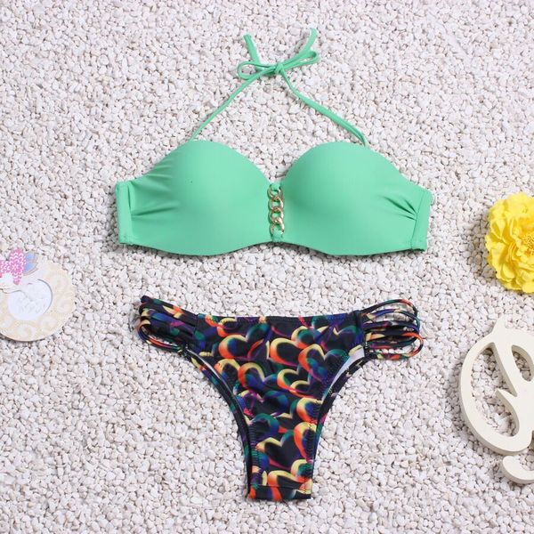 women's swimwear women printed swimsuit bikinis two piece bandage strap low waist underwired beach summer swimming pool bathi, White;black
women's swimwear women printed swimsuit bikinis two piece bandage strap low waist underwired beach summer swimming pool bathi, White;black