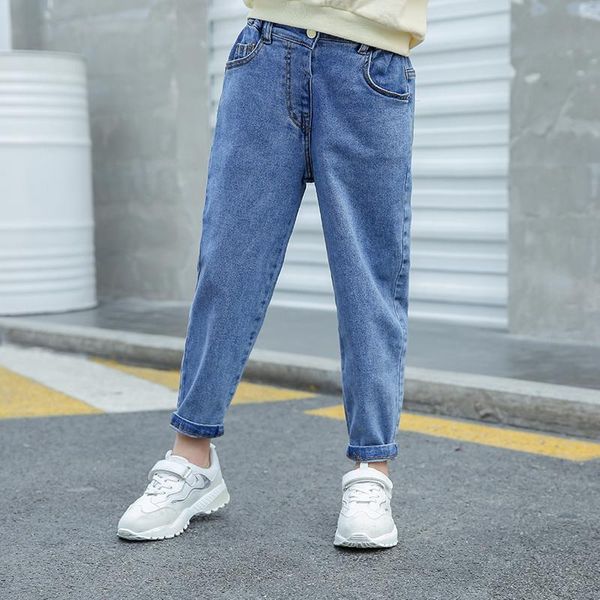 girls jeans kids autumn denim pants loose casual teens fashion elastic waist trousers children's clothes, Blue
girls jeans kids autumn denim pants loose casual teens fashion elastic waist trousers children's clothes, Blue