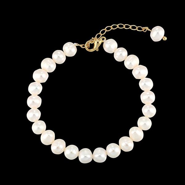 link, chain lanruisha simple freshwater round pearl women's bracelet bride weddings fashion jewelry bangles gift, Black
link, chain lanruisha simple freshwater round pearl women's bracelet bride weddings fashion jewelry bangles gift, Black