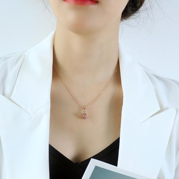 chains jialy 316l stainless steel necklace chain rose happy planet pendant charm with cz for women jewelry, Silver
chains jialy 316l stainless steel necklace chain rose happy planet pendant charm with cz for women jewelry, Silver