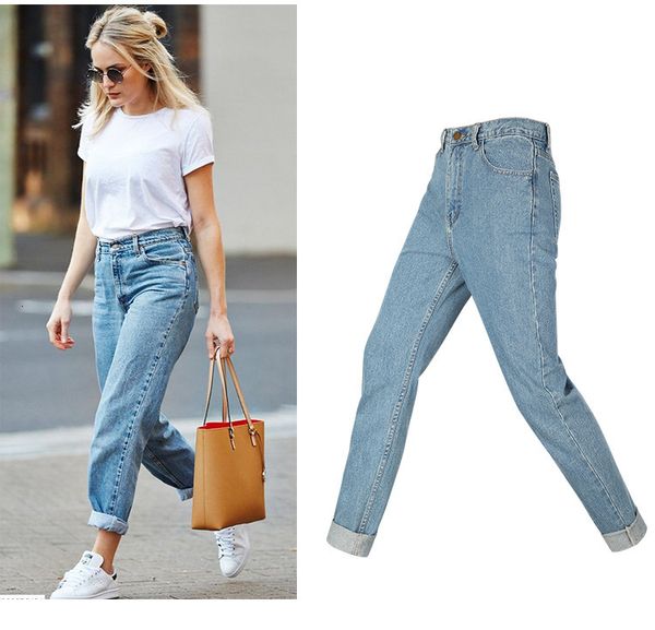 jeans autumn winter Msxu female European and American plus size fashion denies loose leg-straight pants, Blue
jeans autumn winter Msxu female European and American plus size fashion denies loose leg-straight pants, Blue