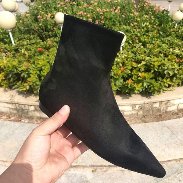 boots 2021 autumn thin women plus velvet pointed flat with short wild black suede ankle booties shoes woman botas
boots 2021 autumn thin women plus velvet pointed flat with short wild black suede ankle booties shoes woman botas