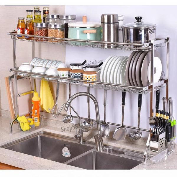 kitchen storage & organization 304 stainless steel sink bowl rack drain pool home space saving dish layer
kitchen storage & organization 304 stainless steel sink bowl rack drain pool home space saving dish layer