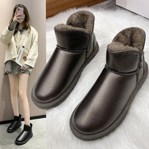 boots korean style women autumn winter fashion plus velvet platform large size snow outdoor plush warm cotton shoes, Black
boots korean style women autumn winter fashion plus velvet platform large size snow outdoor plush warm cotton shoes, Black