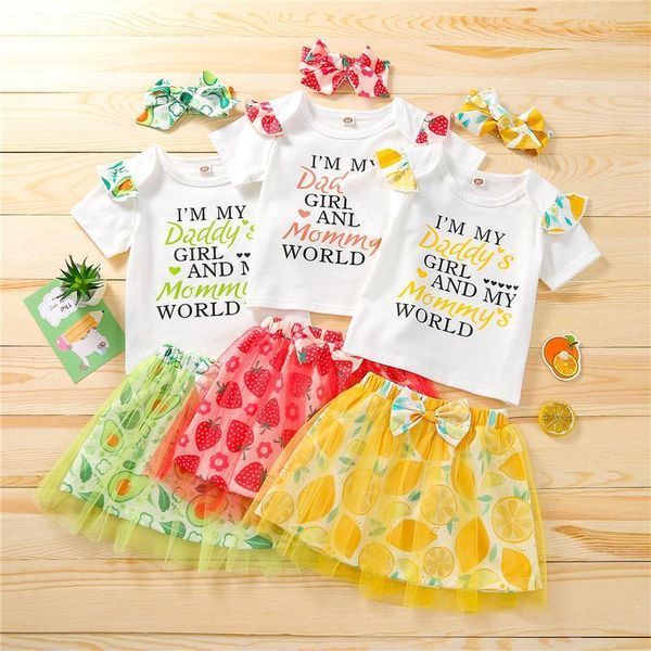 clothing sets 3pcs 18month-6year children girls summer clothes set,special letter short sleeve and fruit gauze skirt with headband, White
clothing sets 3pcs 18month-6year children girls summer clothes set,special letter short sleeve and fruit gauze skirt with headband, White