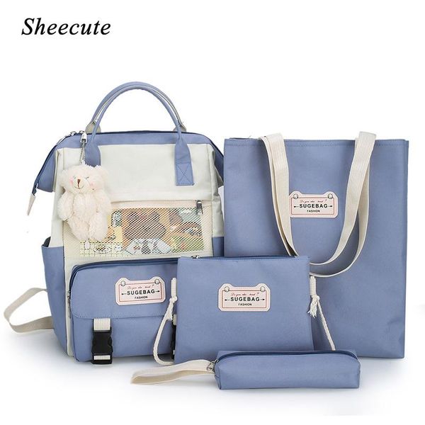 school bags 4pcs/set girls backpack female student large-capacity sweet kids oxford cloth waterproof children schoolbag
school bags 4pcs/set girls backpack female student large-capacity sweet kids oxford cloth waterproof children schoolbag