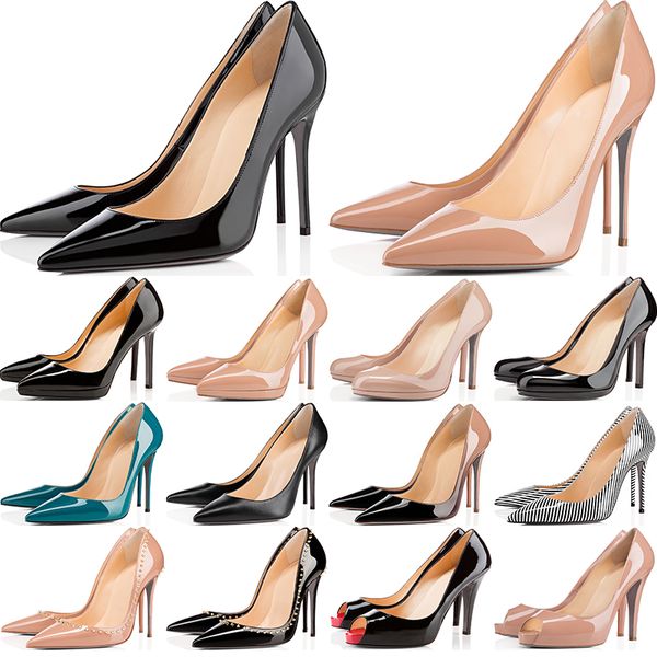 with dust bag designer shoes high heels womens rivets casual patent leather temperament stiletto wedding black pointed peep toes pumps spike
with dust bag designer shoes high heels womens rivets casual patent leather temperament stiletto wedding black pointed peep toes pumps spike