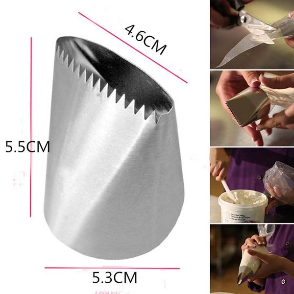 baking & pastry tools 1pcs extra large stainless steel nozzle icing piping nozzles cream cake decorating tip fondant accessories
baking & pastry tools 1pcs extra large stainless steel nozzle icing piping nozzles cream cake decorating tip fondant accessories