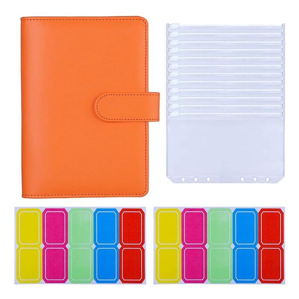 gift wrap 13pcs a6 binder pockets with pu leather sleeve 6-ring budget cash envelope, envelope system
gift wrap 13pcs a6 binder pockets with pu leather sleeve 6-ring budget cash envelope, envelope system