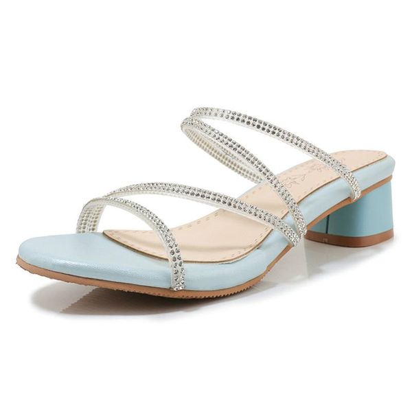 slippers summer slides women shoes rhinestone block high heels sandles transparent open toe ladies sandals plus size 33-46, Black
slippers summer slides women shoes rhinestone block high heels sandles transparent open toe ladies sandals plus size 33-46, Black