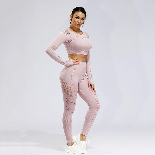 yoga outfit women's long sleeve set gym clothing flawless knit crop seamless leggings 2 pieces workout tracksuit fitness sport wear
yoga outfit women's long sleeve set gym clothing flawless knit crop seamless leggings 2 pieces workout tracksuit fitness sport wear