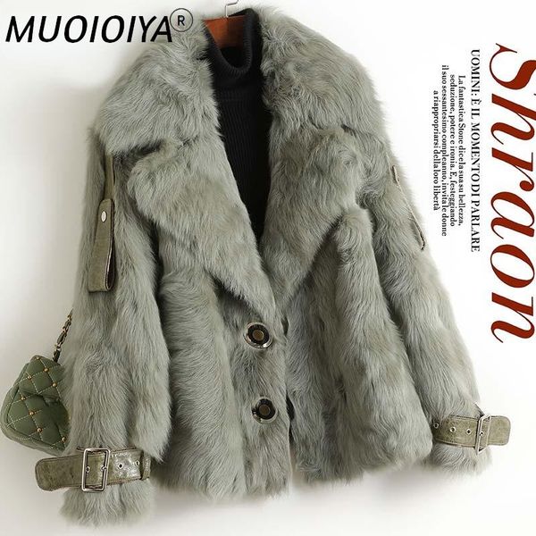 women's fur & faux warm thick natural wool jacket women winter 2022 coat female casual korean jaqueta feminina gxy650, Black
women's fur & faux warm thick natural wool jacket women winter 2022 coat female casual korean jaqueta feminina gxy650, Black