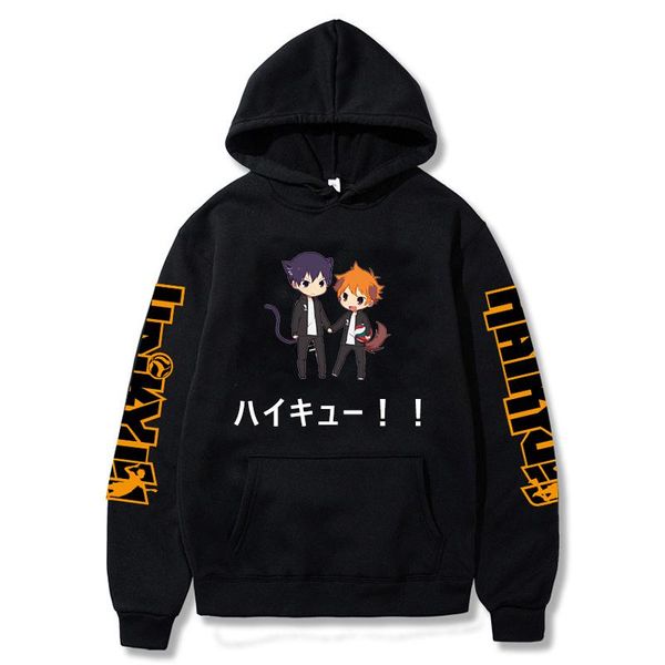 men's hoodies & sweatshirts japanese anime haikyuu hinata shoyo karasuno hoodie sweatshirt men volleyball pullover coat harajuku cloth, Black
men's hoodies & sweatshirts japanese anime haikyuu hinata shoyo karasuno hoodie sweatshirt men volleyball pullover coat harajuku cloth, Black