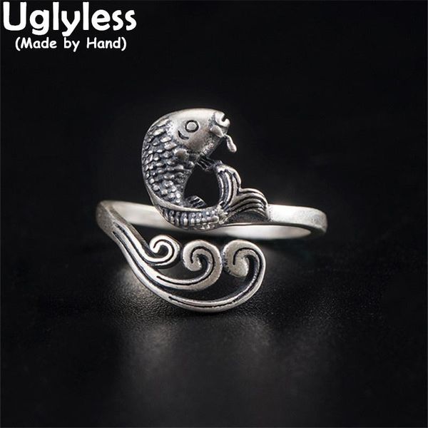 cluster rings uglyless china fishes carp for women handmade hollow waves animals wide thai silver ethnic jewelry 925 bijoux, Golden;silver
cluster rings uglyless china fishes carp for women handmade hollow waves animals wide thai silver ethnic jewelry 925 bijoux, Golden;silver
