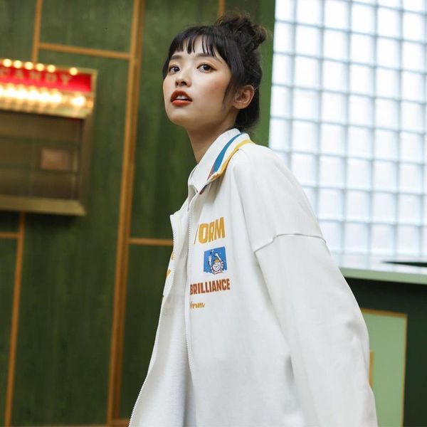 women's jackets hip hop women's baseball sportswear, jacket, japanese alphabet, loose, casual, preppy, korean, 2021 ss, Black;brown
women's jackets hip hop women's baseball sportswear, jacket, japanese alphabet, loose, casual, preppy, korean, 2021 ss, Black;brown