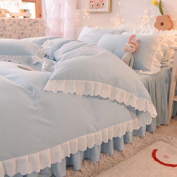 bedding sets nordic style ins thick sanded bed skirt four-piece girl heart princess linen quilt cover
bedding sets nordic style ins thick sanded bed skirt four-piece girl heart princess linen quilt cover