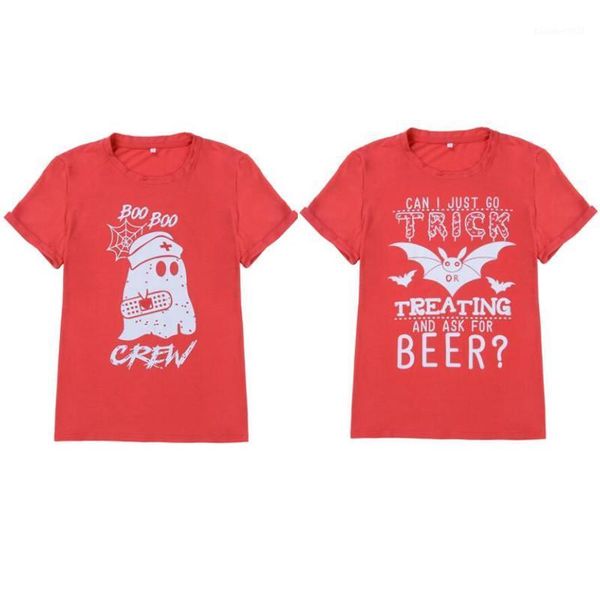 women's t-shirt fashion women halloween costume short sleeve bat ghost letter printed tee 2021 arrival summer ladies red t shirt, White
women's t-shirt fashion women halloween costume short sleeve bat ghost letter printed tee 2021 arrival summer ladies red t shirt, White