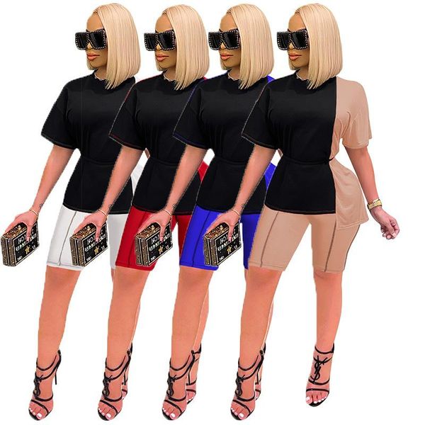 women's tracksuits zoctuo shorts sets women 2 piece outfits biker and o neck short sleeve crop set patchwork color tight, Gray
women's tracksuits zoctuo shorts sets women 2 piece outfits biker and o neck short sleeve crop set patchwork color tight, Gray