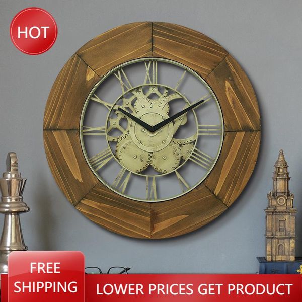 wall clocks large gear clock modren retro metal hollow art minimalist design roman numeral loft decoration horloge murale home decor
wall clocks large gear clock modren retro metal hollow art minimalist design roman numeral loft decoration horloge murale home decor