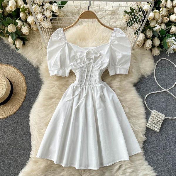 casual dresses zcwxm 2021 summer women french white mini party night vestido slim shirring bow puff sleeve square collar clothes, Black;gray
casual dresses zcwxm 2021 summer women french white mini party night vestido slim shirring bow puff sleeve square collar clothes, Black;gray