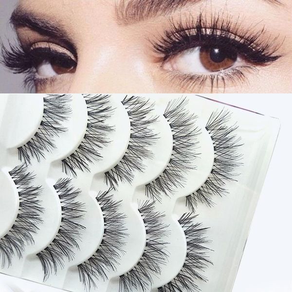 false eyelashes 5 pairs natural wispies long thick makeup beauty tool curls handmade e2a2
false eyelashes 5 pairs natural wispies long thick makeup beauty tool curls handmade e2a2