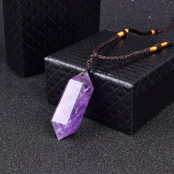 pendant necklaces natural purple crystal women raw amethysts quartzs pyramid energy stone specimen healing gem jewelry, Silver
pendant necklaces natural purple crystal women raw amethysts quartzs pyramid energy stone specimen healing gem jewelry, Silver