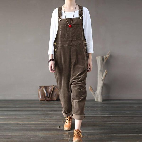 women's jumpsuits & rompers plus size zanzea spring casual work overalls vintage corduroy women solid long harem playsuits female pants, Black;white
women's jumpsuits & rompers plus size zanzea spring casual work overalls vintage corduroy women solid long harem playsuits female pants, Black;white