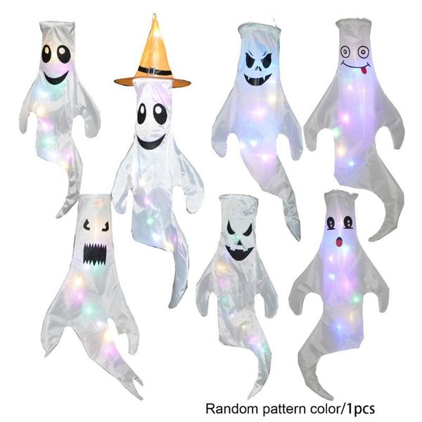 party decoration 1pc led light ghost windsock halloween garden decor scene layout props home decorations supplies random color
party decoration 1pc led light ghost windsock halloween garden decor scene layout props home decorations supplies random color