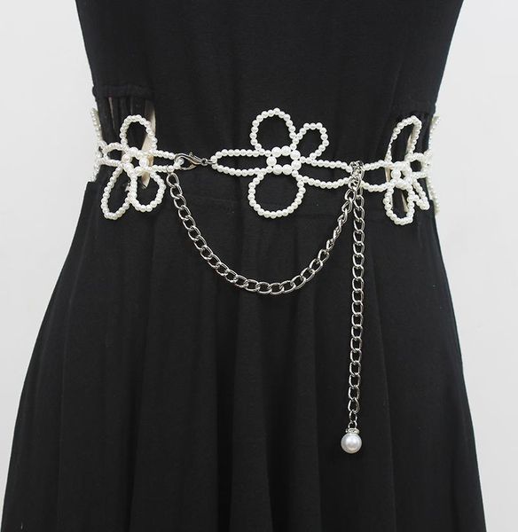 women's runway fashion pearl knitted metal chain cummerbunds female dress corsets waistband belts decoration wide belt r844, Black;brown
women's runway fashion pearl knitted metal chain cummerbunds female dress corsets waistband belts decoration wide belt r844, Black;brown