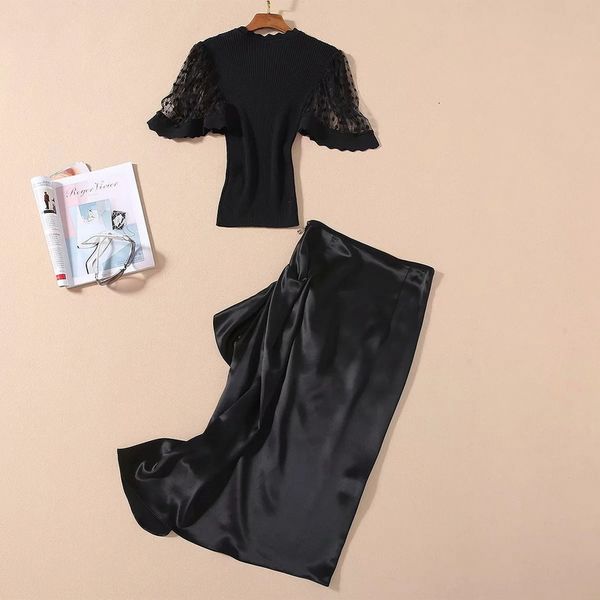 ladies skirt summer women sheer mesh patchwork knitted +polka dot print midi skirt set white black
ladies skirt summer women sheer mesh patchwork knitted +polka dot print midi skirt set white black