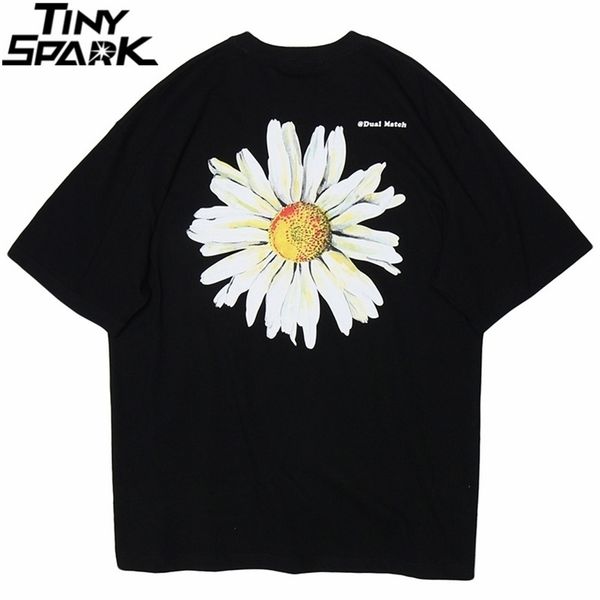 men hip hop t shirt streetwear chrysanthemum daisy t-shirt summer harajuku tshirt cotton short sleeve black tee flower 210409, White;black
men hip hop t shirt streetwear chrysanthemum daisy t-shirt summer harajuku tshirt cotton short sleeve black tee flower 210409, White;black