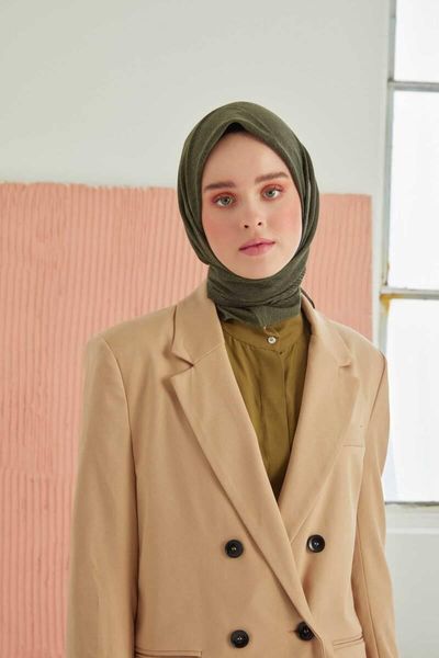 scarves miray dark khaki cotton scarf, Blue;gray
scarves miray dark khaki cotton scarf, Blue;gray