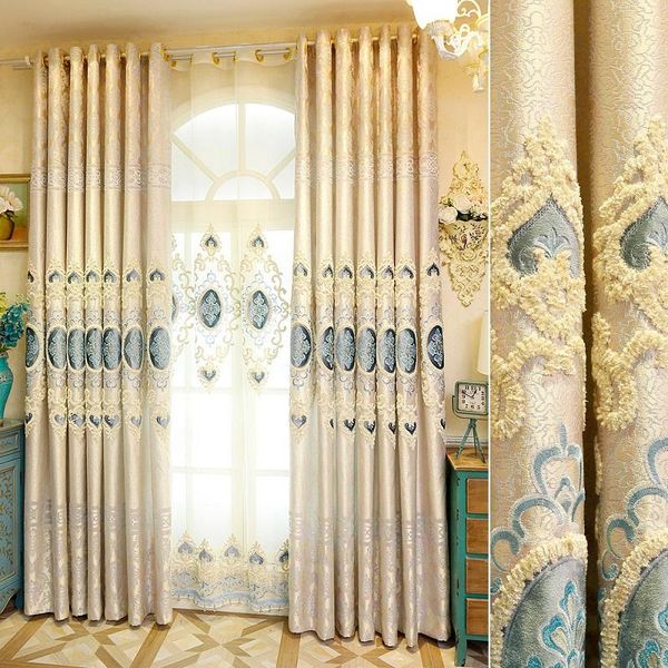 curtain & drapes custom curtains for living room bedroom upscale european-style embroidered window shade cloth left and right biparting open
curtain & drapes custom curtains for living room bedroom upscale european-style embroidered window shade cloth left and right biparting open