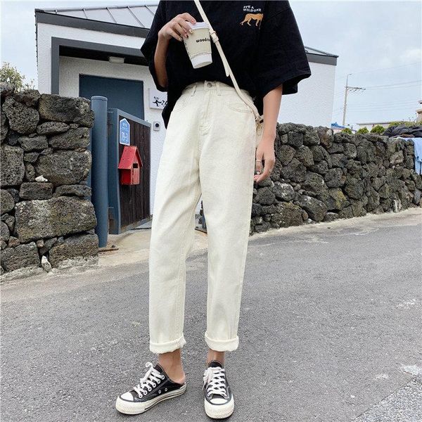 retro straight female brief casual large size jeans high waist women vintage loose chic denim all match trousers women's, Blue
retro straight female brief casual large size jeans high waist women vintage loose chic denim all match trousers women's, Blue