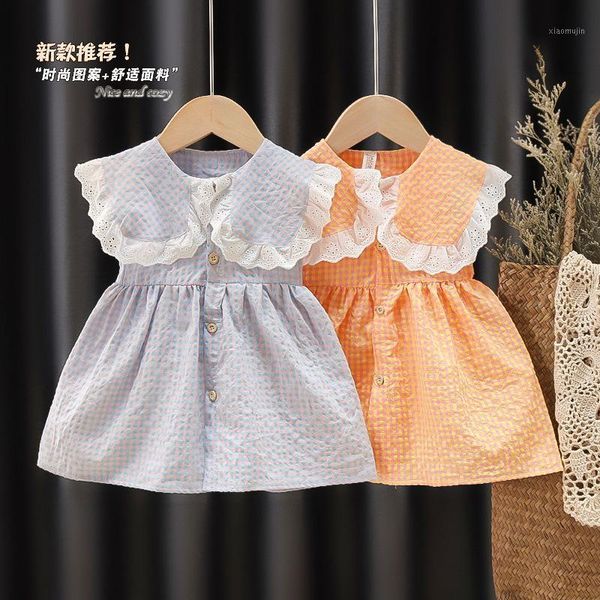 girl's dresses baby girls clothes summer dress born infant toddler princess plaid skirt, Red;yellow
girl's dresses baby girls clothes summer dress born infant toddler princess plaid skirt, Red;yellow
