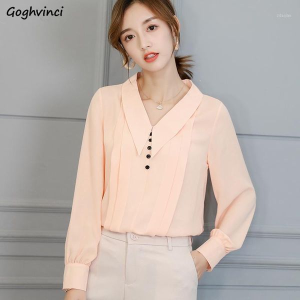 shirts women single breasted long sleeve solid womens loose shirt chic simple ladies korean style all-match leisure blouses 2021 women', White
shirts women single breasted long sleeve solid womens loose shirt chic simple ladies korean style all-match leisure blouses 2021 women', White