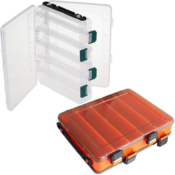 2pcs fishing box, 10 compartments double sided plastic boxes for artificial bait accessories
2pcs fishing box, 10 compartments double sided plastic boxes for artificial bait accessories