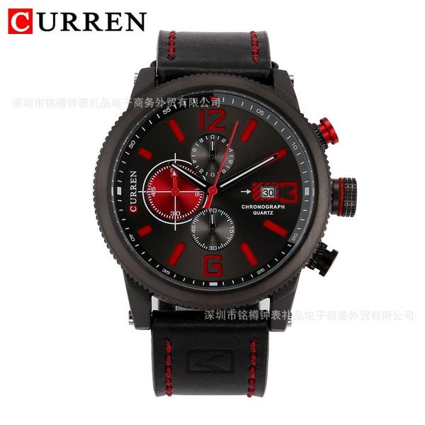 wristwatches fashion gift men's watch six-pin single calendar quartz with numbers surface waterproof leather belt, Slivery;brown
wristwatches fashion gift men's watch six-pin single calendar quartz with numbers surface waterproof leather belt, Slivery;brown