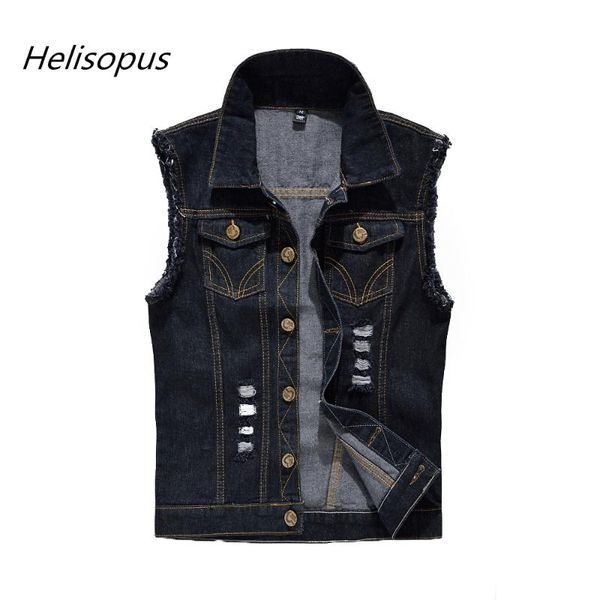 men's vests helisopus fashion denim vest vintage distressed solid color sleeveless casual jackets plus size -6xl, Black;white
men's vests helisopus fashion denim vest vintage distressed solid color sleeveless casual jackets plus size -6xl, Black;white