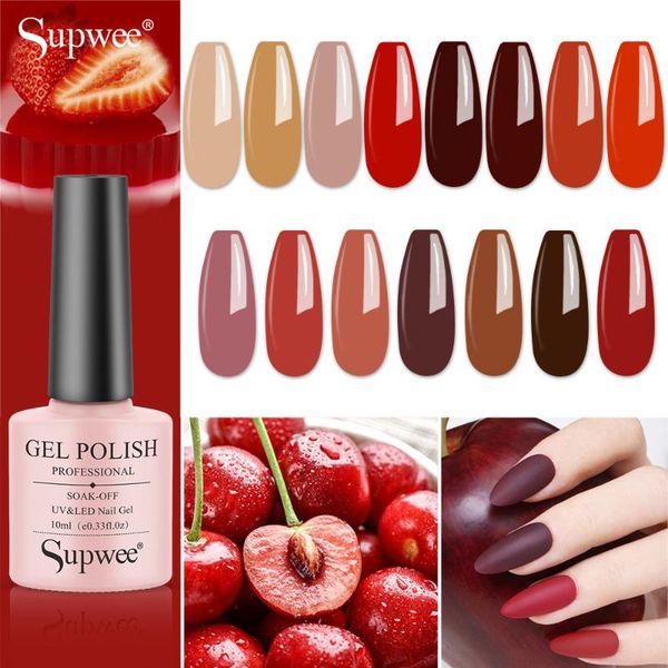nail gel supwee 10ml polish enamel need uv led lamp semi-permanent professional varnish color all for manicure art, Red;pink
nail gel supwee 10ml polish enamel need uv led lamp semi-permanent professional varnish color all for manicure art, Red;pink