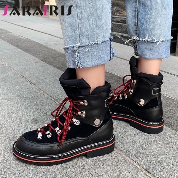 boots sarairis chic winter shoes women shoelaces genuine leather brand design skidproof rubber sole outdoor ankle booties1, Black
boots sarairis chic winter shoes women shoelaces genuine leather brand design skidproof rubber sole outdoor ankle booties1, Black