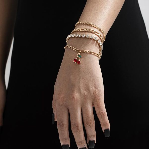 simple elegant cherry crystal bracelet set for women vintage geometry charm bracelets bangles fashion casual jewelry gifts link, chain, Black
simple elegant cherry crystal bracelet set for women vintage geometry charm bracelets bangles fashion casual jewelry gifts link, chain, Black