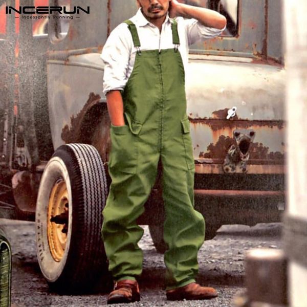 fashion men cargo overalls streetwear solid color chic suspenders jumpsuits pockets loose cotton mens rompers bib pants men's, Black
fashion men cargo overalls streetwear solid color chic suspenders jumpsuits pockets loose cotton mens rompers bib pants men's, Black