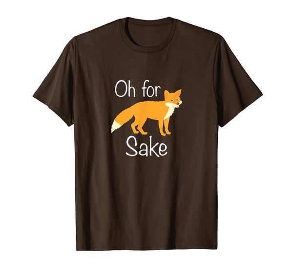 oh for fox sake t-shirt, White;black