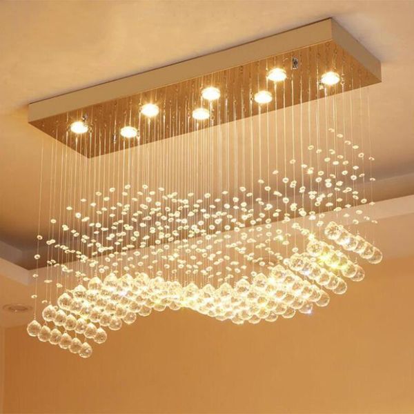 modern led rectangle living room k9 crystal chandeliers light fixtures for cafe office indoor home lamp
modern led rectangle living room k9 crystal chandeliers light fixtures for cafe office indoor home lamp