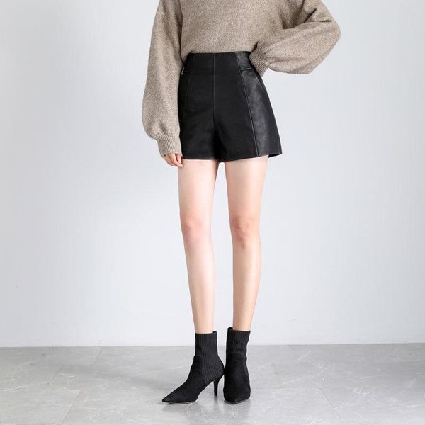 women's shorts pu fashion high waist girls a-line elegant leather zipper wide-legged autumn winter plus size s154, White;black
women's shorts pu fashion high waist girls a-line elegant leather zipper wide-legged autumn winter plus size s154, White;black