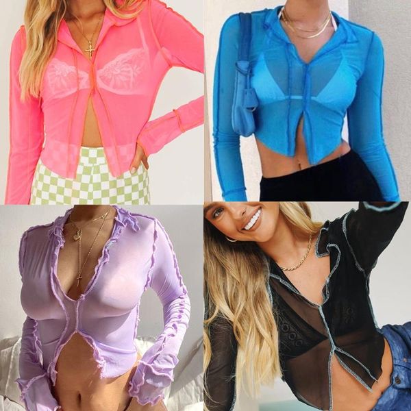 women's t-shirt club perspective women's tee summer long-sleeved mesh crop transparent pullover female fashion streetwear shir, White
women's t-shirt club perspective women's tee summer long-sleeved mesh crop transparent pullover female fashion streetwear shir, White